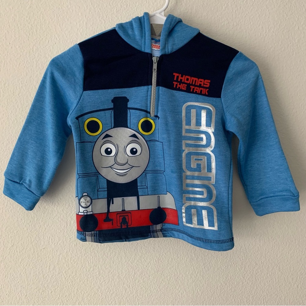 Thomas & Friends Tank Engine Fleece Half Zip Hoodie Blue Size: 5